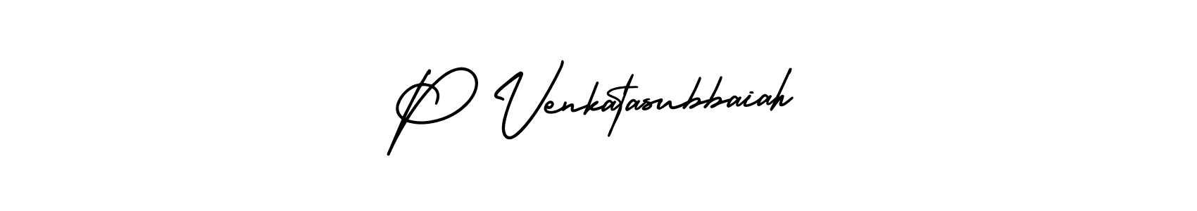 How to Draw P Venkatasubbaiah signature style? AmerikaSignatureDemo-Regular is a latest design signature styles for name P Venkatasubbaiah. P Venkatasubbaiah signature style 3 images and pictures png