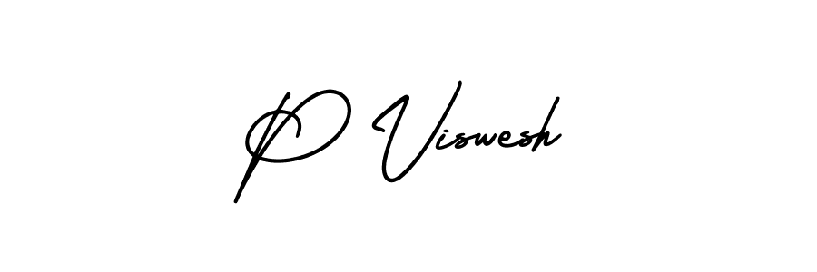 It looks lik you need a new signature style for name P Viswesh. Design unique handwritten (AmerikaSignatureDemo-Regular) signature with our free signature maker in just a few clicks. P Viswesh signature style 3 images and pictures png