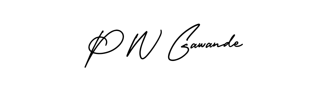 Best and Professional Signature Style for P W Gawande. AmerikaSignatureDemo-Regular Best Signature Style Collection. P W Gawande signature style 3 images and pictures png