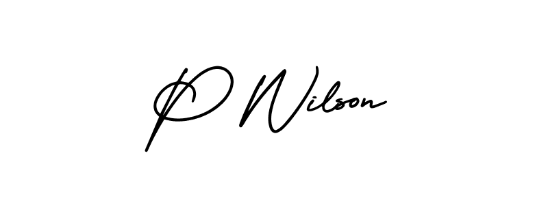 This is the best signature style for the P Wilson name. Also you like these signature font (AmerikaSignatureDemo-Regular). Mix name signature. P Wilson signature style 3 images and pictures png
