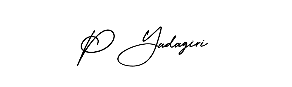 You can use this online signature creator to create a handwritten signature for the name P Yadagiri. This is the best online autograph maker. P Yadagiri signature style 3 images and pictures png