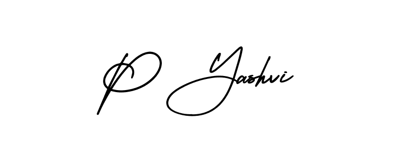 if you are searching for the best signature style for your name P Yashvi. so please give up your signature search. here we have designed multiple signature styles  using AmerikaSignatureDemo-Regular. P Yashvi signature style 3 images and pictures png