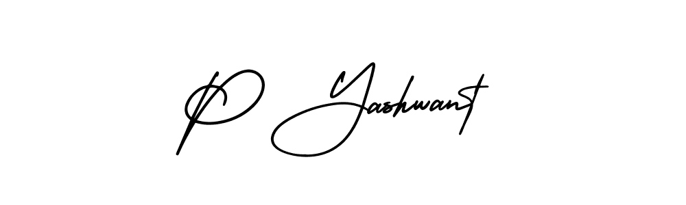 How to Draw P Yashwant signature style? AmerikaSignatureDemo-Regular is a latest design signature styles for name P Yashwant. P Yashwant signature style 3 images and pictures png