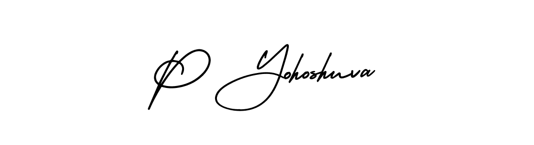 AmerikaSignatureDemo-Regular is a professional signature style that is perfect for those who want to add a touch of class to their signature. It is also a great choice for those who want to make their signature more unique. Get P Yohoshuva name to fancy signature for free. P Yohoshuva signature style 3 images and pictures png