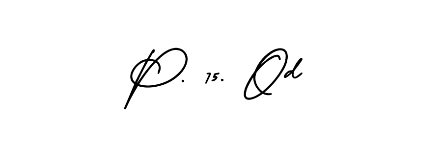 P. 75. Od stylish signature style. Best Handwritten Sign (AmerikaSignatureDemo-Regular) for my name. Handwritten Signature Collection Ideas for my name P. 75. Od. P. 75. Od signature style 3 images and pictures png