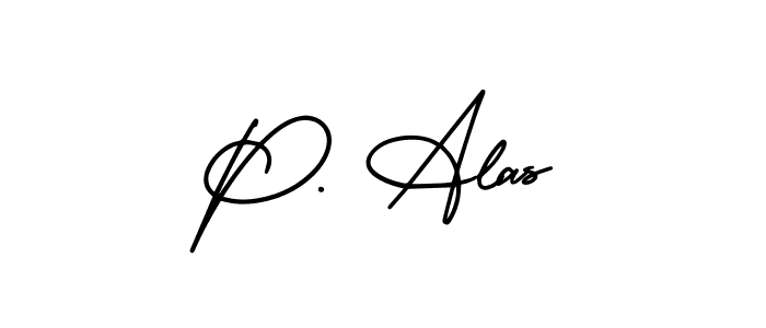 This is the best signature style for the P. Alas name. Also you like these signature font (AmerikaSignatureDemo-Regular). Mix name signature. P. Alas signature style 3 images and pictures png