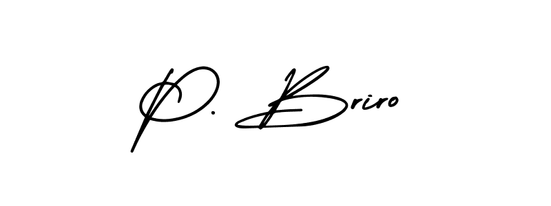 See photos of P. Briro official signature by Spectra . Check more albums & portfolios. Read reviews & check more about AmerikaSignatureDemo-Regular font. P. Briro signature style 3 images and pictures png