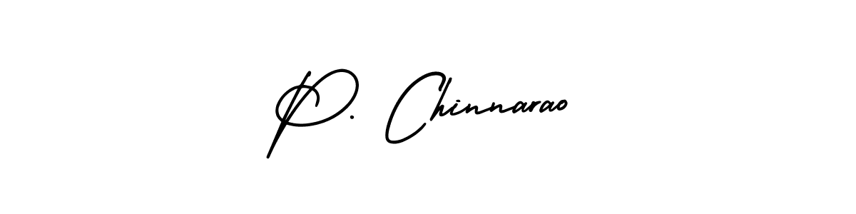 How to make P. Chinnarao name signature. Use AmerikaSignatureDemo-Regular style for creating short signs online. This is the latest handwritten sign. P. Chinnarao signature style 3 images and pictures png