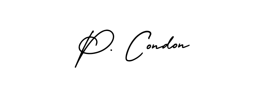 Also You can easily find your signature by using the search form. We will create P. Condon name handwritten signature images for you free of cost using AmerikaSignatureDemo-Regular sign style. P. Condon signature style 3 images and pictures png