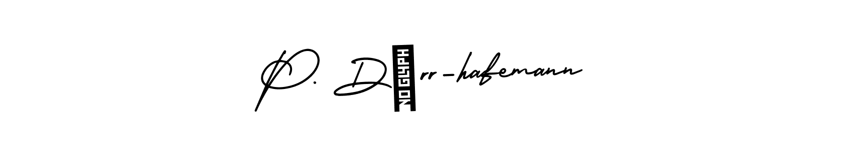 Make a beautiful signature design for name P. Dörr-hafemann. With this signature (AmerikaSignatureDemo-Regular) style, you can create a handwritten signature for free. P. Dörr-hafemann signature style 3 images and pictures png