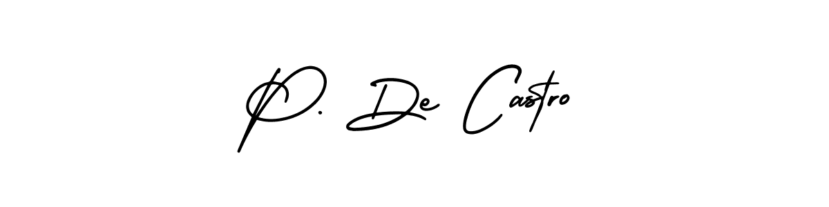 Make a beautiful signature design for name P. De Castro. Use this online signature maker to create a handwritten signature for free. P. De Castro signature style 3 images and pictures png