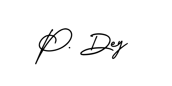 This is the best signature style for the P. Dey name. Also you like these signature font (AmerikaSignatureDemo-Regular). Mix name signature. P. Dey signature style 3 images and pictures png