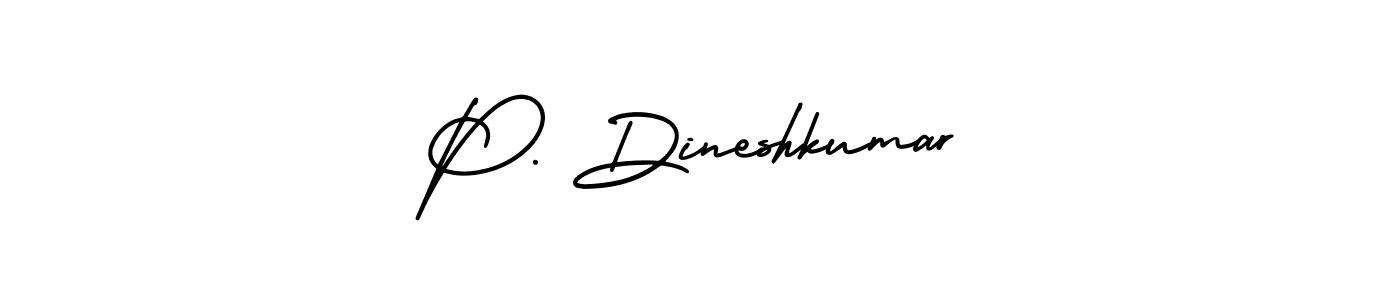 AmerikaSignatureDemo-Regular is a professional signature style that is perfect for those who want to add a touch of class to their signature. It is also a great choice for those who want to make their signature more unique. Get P. Dineshkumar name to fancy signature for free. P. Dineshkumar signature style 3 images and pictures png