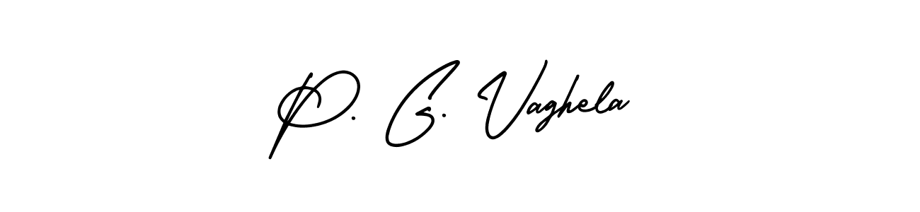 How to make P. G. Vaghela signature? AmerikaSignatureDemo-Regular is a professional autograph style. Create handwritten signature for P. G. Vaghela name. P. G. Vaghela signature style 3 images and pictures png