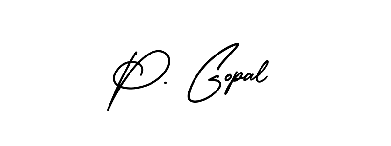 AmerikaSignatureDemo-Regular is a professional signature style that is perfect for those who want to add a touch of class to their signature. It is also a great choice for those who want to make their signature more unique. Get P. Gopal name to fancy signature for free. P. Gopal signature style 3 images and pictures png