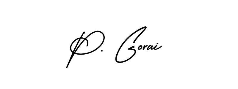 Also we have P. Gorai name is the best signature style. Create professional handwritten signature collection using AmerikaSignatureDemo-Regular autograph style. P. Gorai signature style 3 images and pictures png