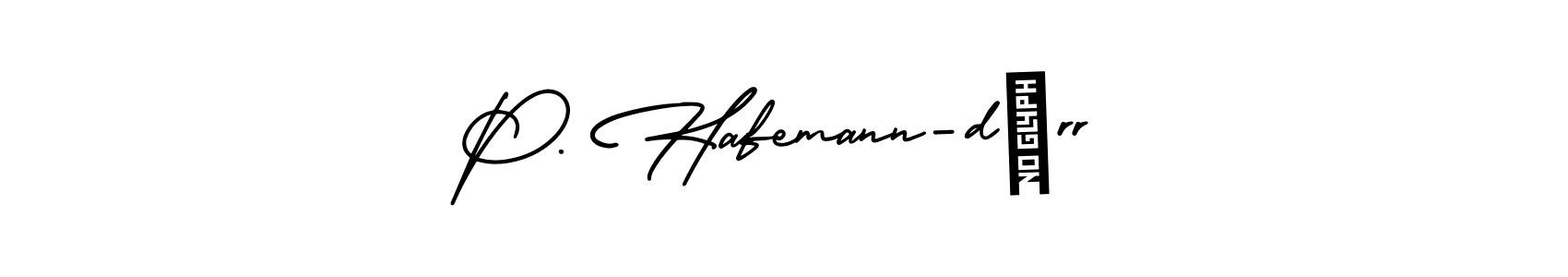 Use a signature maker to create a handwritten signature online. With this signature software, you can design (AmerikaSignatureDemo-Regular) your own signature for name P. Hafemann-dörr. P. Hafemann-dörr signature style 3 images and pictures png