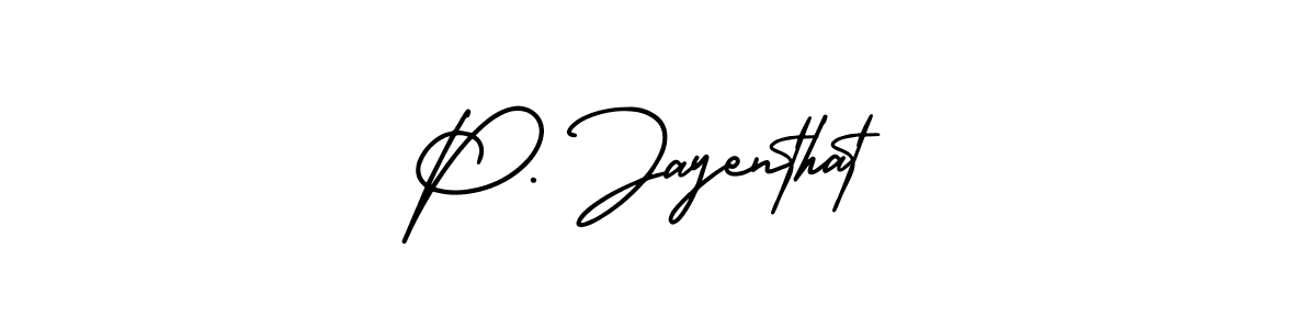 Similarly AmerikaSignatureDemo-Regular is the best handwritten signature design. Signature creator online .You can use it as an online autograph creator for name P. Jayenthat. P. Jayenthat signature style 3 images and pictures png