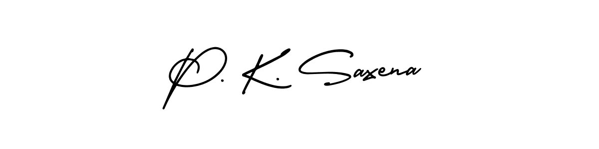 Design your own signature with our free online signature maker. With this signature software, you can create a handwritten (AmerikaSignatureDemo-Regular) signature for name P. K. Saxena. P. K. Saxena signature style 3 images and pictures png