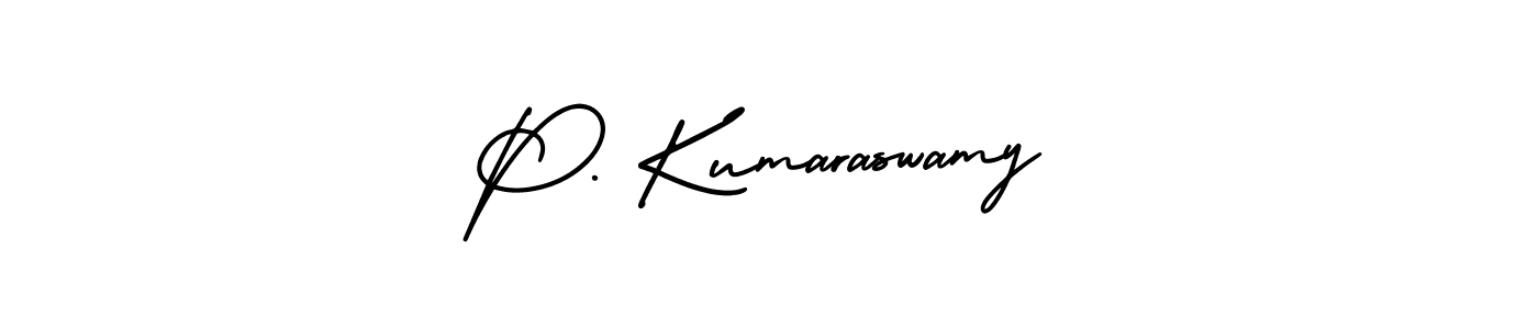 This is the best signature style for the P. Kumaraswamy name. Also you like these signature font (AmerikaSignatureDemo-Regular). Mix name signature. P. Kumaraswamy signature style 3 images and pictures png