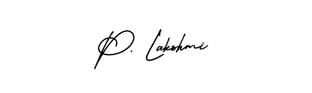 Similarly AmerikaSignatureDemo-Regular is the best handwritten signature design. Signature creator online .You can use it as an online autograph creator for name P. Lakshmi. P. Lakshmi signature style 3 images and pictures png