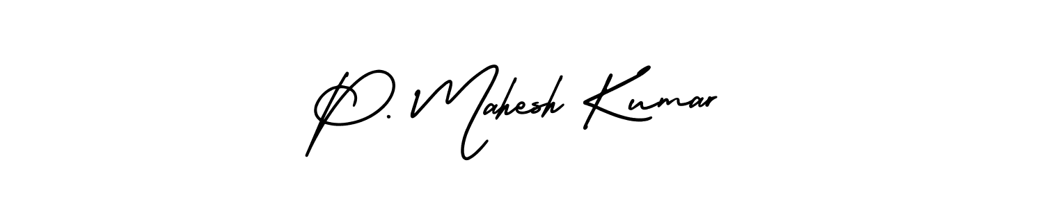 How to Draw P. Mahesh Kumar signature style? AmerikaSignatureDemo-Regular is a latest design signature styles for name P. Mahesh Kumar. P. Mahesh Kumar signature style 3 images and pictures png