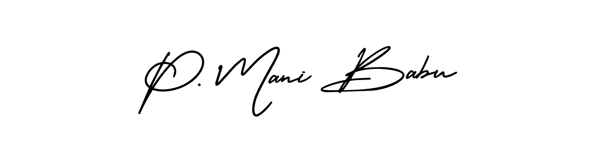 You can use this online signature creator to create a handwritten signature for the name P. Mani Babu. This is the best online autograph maker. P. Mani Babu signature style 3 images and pictures png