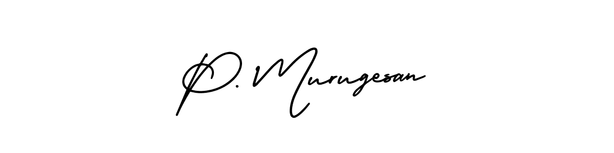 This is the best signature style for the P. Murugesan name. Also you like these signature font (AmerikaSignatureDemo-Regular). Mix name signature. P. Murugesan signature style 3 images and pictures png