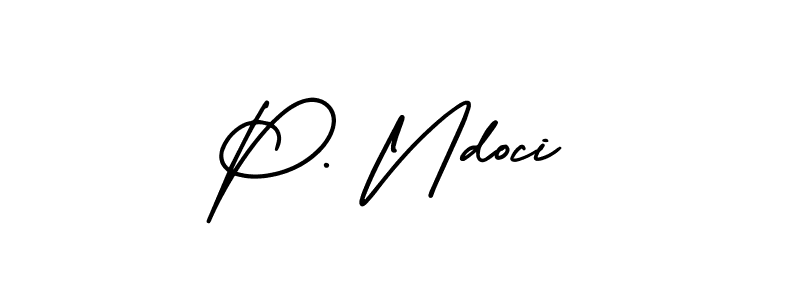 It looks lik you need a new signature style for name P. Ndoci. Design unique handwritten (AmerikaSignatureDemo-Regular) signature with our free signature maker in just a few clicks. P. Ndoci signature style 3 images and pictures png