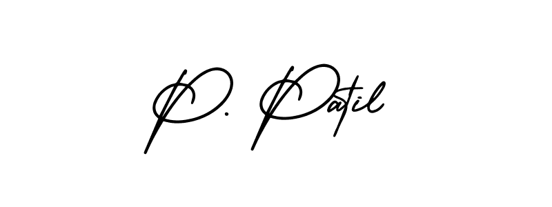 Also You can easily find your signature by using the search form. We will create P. Patil name handwritten signature images for you free of cost using AmerikaSignatureDemo-Regular sign style. P. Patil signature style 3 images and pictures png