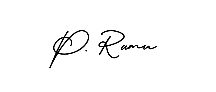 Best and Professional Signature Style for P. Ramu. AmerikaSignatureDemo-Regular Best Signature Style Collection. P. Ramu signature style 3 images and pictures png