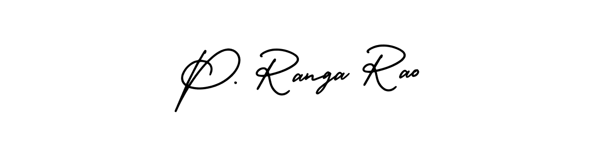 P. Ranga Rao stylish signature style. Best Handwritten Sign (AmerikaSignatureDemo-Regular) for my name. Handwritten Signature Collection Ideas for my name P. Ranga Rao. P. Ranga Rao signature style 3 images and pictures png