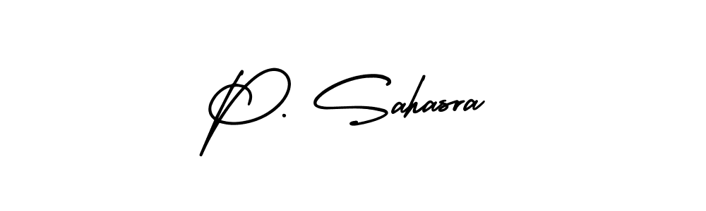 See photos of P. Sahasra official signature by Spectra . Check more albums & portfolios. Read reviews & check more about AmerikaSignatureDemo-Regular font. P. Sahasra signature style 3 images and pictures png