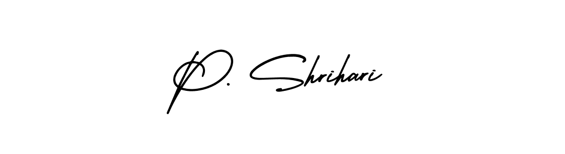 Create a beautiful signature design for name P. Shrihari. With this signature (AmerikaSignatureDemo-Regular) fonts, you can make a handwritten signature for free. P. Shrihari signature style 3 images and pictures png