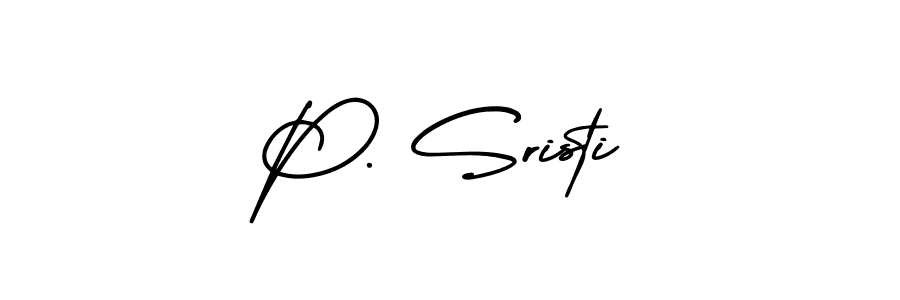 Best and Professional Signature Style for P. Sristi. AmerikaSignatureDemo-Regular Best Signature Style Collection. P. Sristi signature style 3 images and pictures png