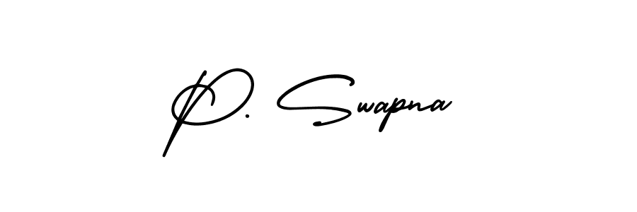 Also we have P. Swapna name is the best signature style. Create professional handwritten signature collection using AmerikaSignatureDemo-Regular autograph style. P. Swapna signature style 3 images and pictures png