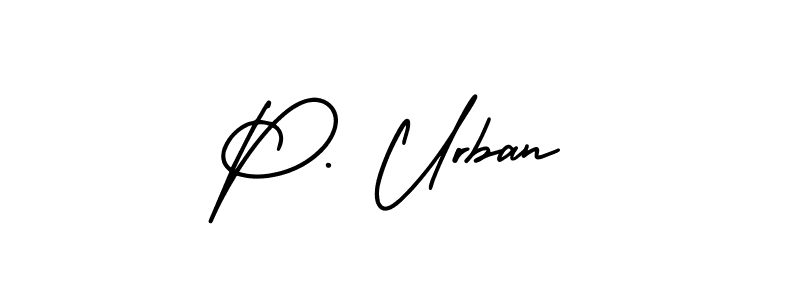 Similarly AmerikaSignatureDemo-Regular is the best handwritten signature design. Signature creator online .You can use it as an online autograph creator for name P. Urban. P. Urban signature style 3 images and pictures png