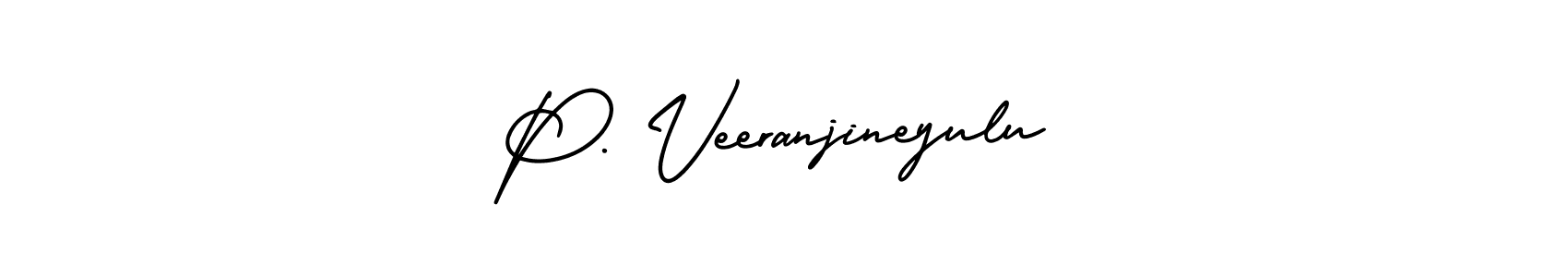 Design your own signature with our free online signature maker. With this signature software, you can create a handwritten (AmerikaSignatureDemo-Regular) signature for name P. Veeranjineyulu. P. Veeranjineyulu signature style 3 images and pictures png