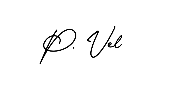 How to make P. Vel signature? AmerikaSignatureDemo-Regular is a professional autograph style. Create handwritten signature for P. Vel name. P. Vel signature style 3 images and pictures png