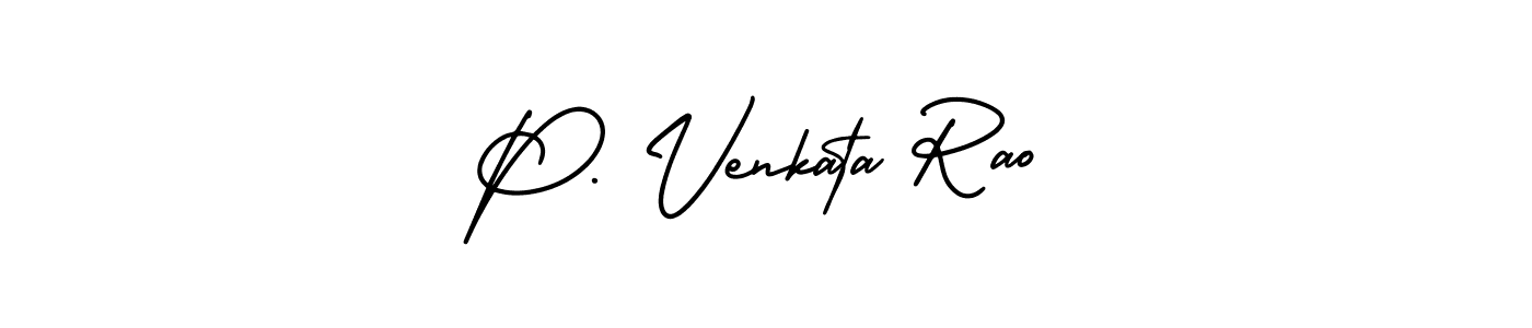 Design your own signature with our free online signature maker. With this signature software, you can create a handwritten (AmerikaSignatureDemo-Regular) signature for name P. Venkata Rao. P. Venkata Rao signature style 3 images and pictures png