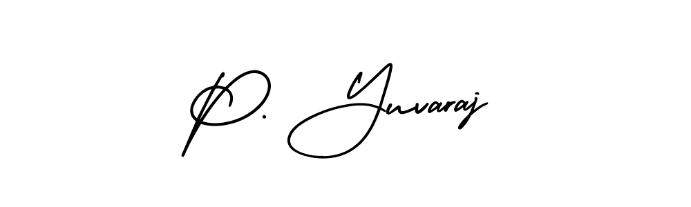 Also You can easily find your signature by using the search form. We will create P. Yuvaraj name handwritten signature images for you free of cost using AmerikaSignatureDemo-Regular sign style. P. Yuvaraj signature style 3 images and pictures png