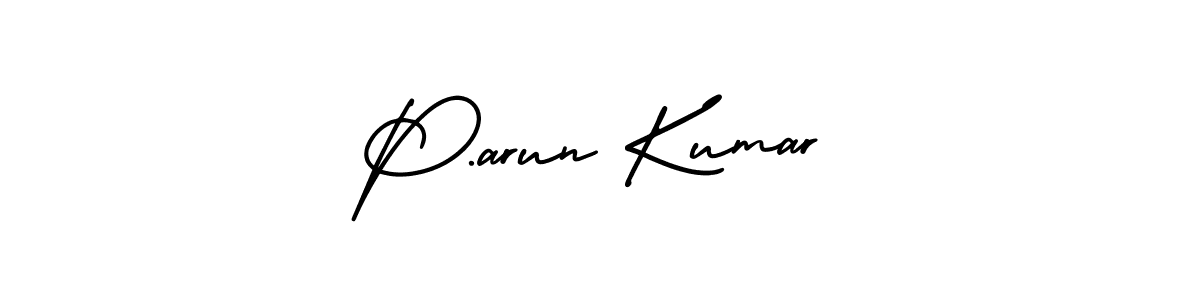 Also we have P.arun Kumar name is the best signature style. Create professional handwritten signature collection using AmerikaSignatureDemo-Regular autograph style. P.arun Kumar signature style 3 images and pictures png