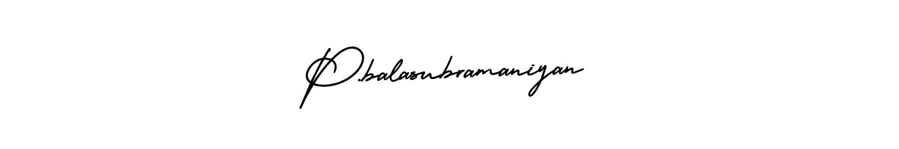 Similarly AmerikaSignatureDemo-Regular is the best handwritten signature design. Signature creator online .You can use it as an online autograph creator for name P.balasubramaniyan. P.balasubramaniyan signature style 3 images and pictures png