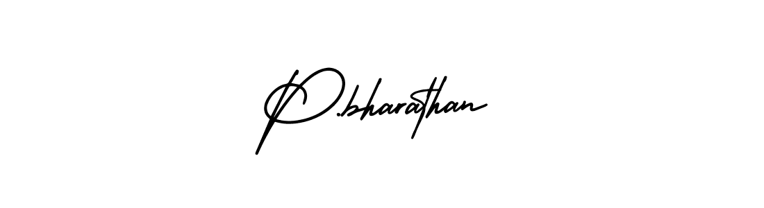 Similarly AmerikaSignatureDemo-Regular is the best handwritten signature design. Signature creator online .You can use it as an online autograph creator for name P.bharathan. P.bharathan signature style 3 images and pictures png