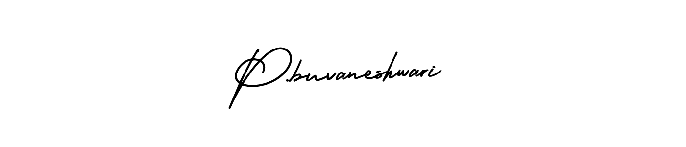 AmerikaSignatureDemo-Regular is a professional signature style that is perfect for those who want to add a touch of class to their signature. It is also a great choice for those who want to make their signature more unique. Get P.buvaneshwari name to fancy signature for free. P.buvaneshwari signature style 3 images and pictures png