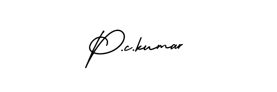 Make a beautiful signature design for name P.c.kumar. With this signature (AmerikaSignatureDemo-Regular) style, you can create a handwritten signature for free. P.c.kumar signature style 3 images and pictures png