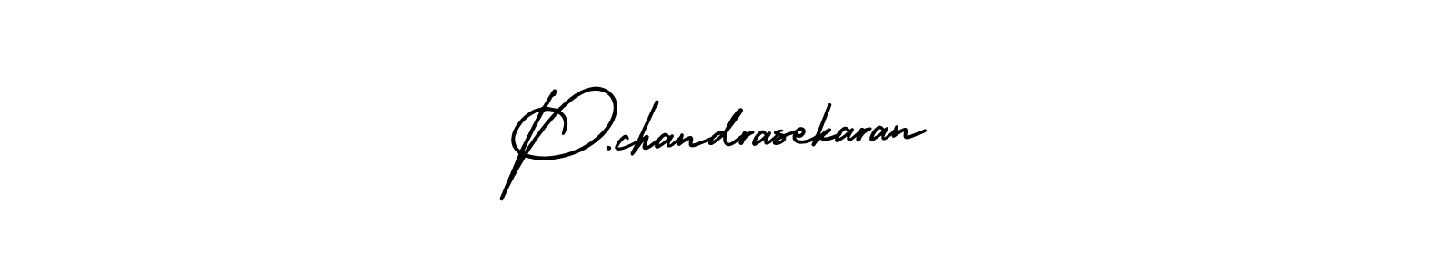 You should practise on your own different ways (AmerikaSignatureDemo-Regular) to write your name (P.chandrasekaran) in signature. don't let someone else do it for you. P.chandrasekaran signature style 3 images and pictures png