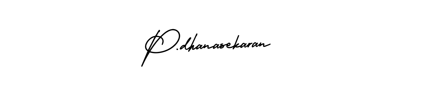 Use a signature maker to create a handwritten signature online. With this signature software, you can design (AmerikaSignatureDemo-Regular) your own signature for name P.dhanasekaran. P.dhanasekaran signature style 3 images and pictures png