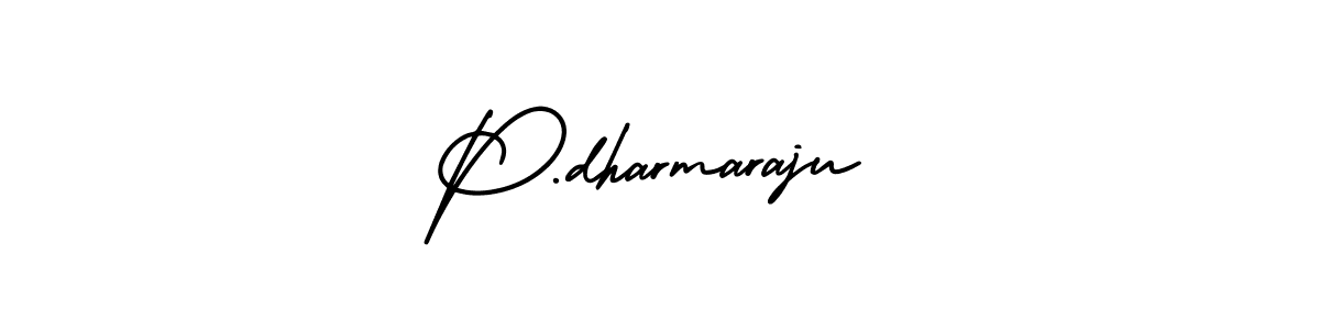 Make a beautiful signature design for name P.dharmaraju. With this signature (AmerikaSignatureDemo-Regular) style, you can create a handwritten signature for free. P.dharmaraju signature style 3 images and pictures png