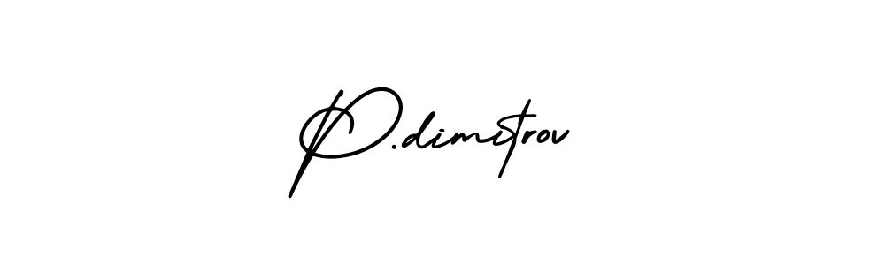 How to make P.dimitrov name signature. Use AmerikaSignatureDemo-Regular style for creating short signs online. This is the latest handwritten sign. P.dimitrov signature style 3 images and pictures png